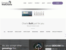 Tablet Screenshot of genealogywallcharts.com